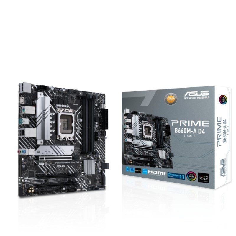 Asus Prime B660m-a D4-csm / Socket 1700 / Placa-mãe Micro ATX