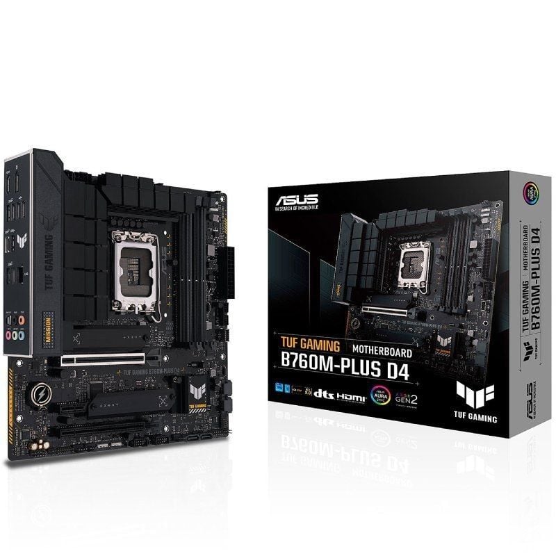 Asus TUF GAMING B760m-plus D4 Motherboard / Socket 1700 / Micro ATX