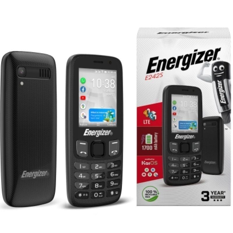 Telemóvel Energizer E242s+ para Seniores / Preto