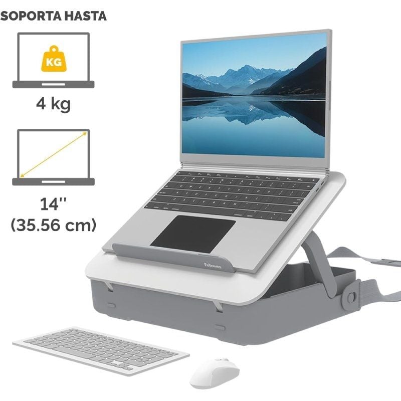 Mala de Elevação para Computador Portátil Breyta da Fellowes para Computadores Portáteis Até 14" /…
