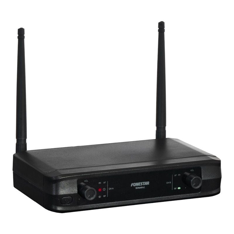 Fonestar Sonair-2mp UHF Microfone de Mão Duplo sem Fios e Auricular / Inclui Recetor