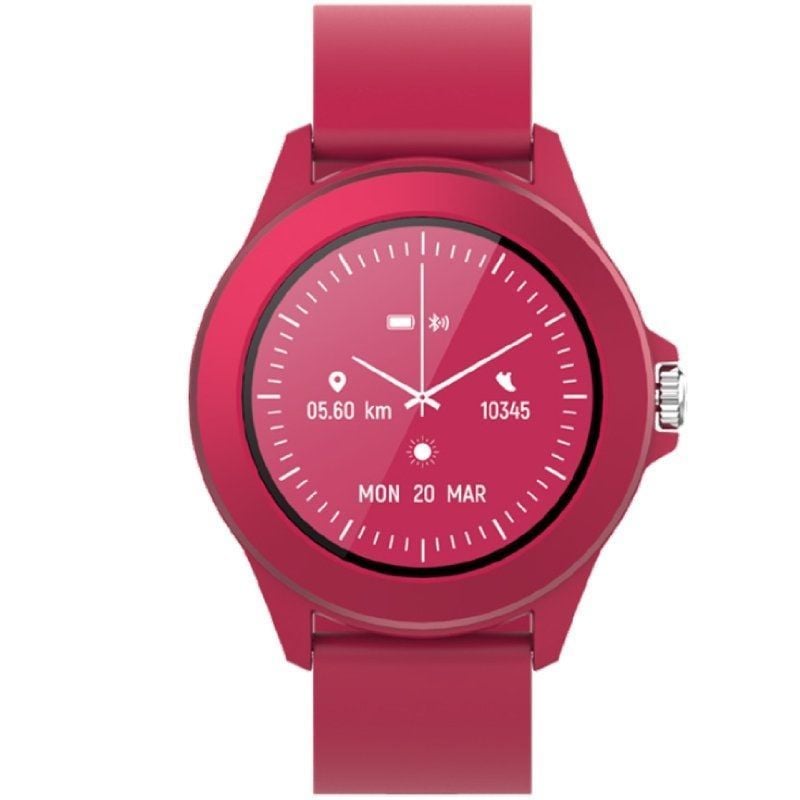 Smartwatch Forever Colorum Cw-300 / Notificações / Ritmo Cardíaco / Magenta