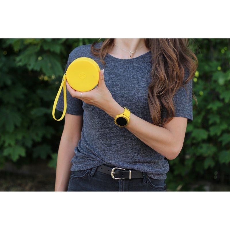 Smartwatch Forever Colorum Cw-300 / Notificações / Ritmo Cardíaco / Amarelo