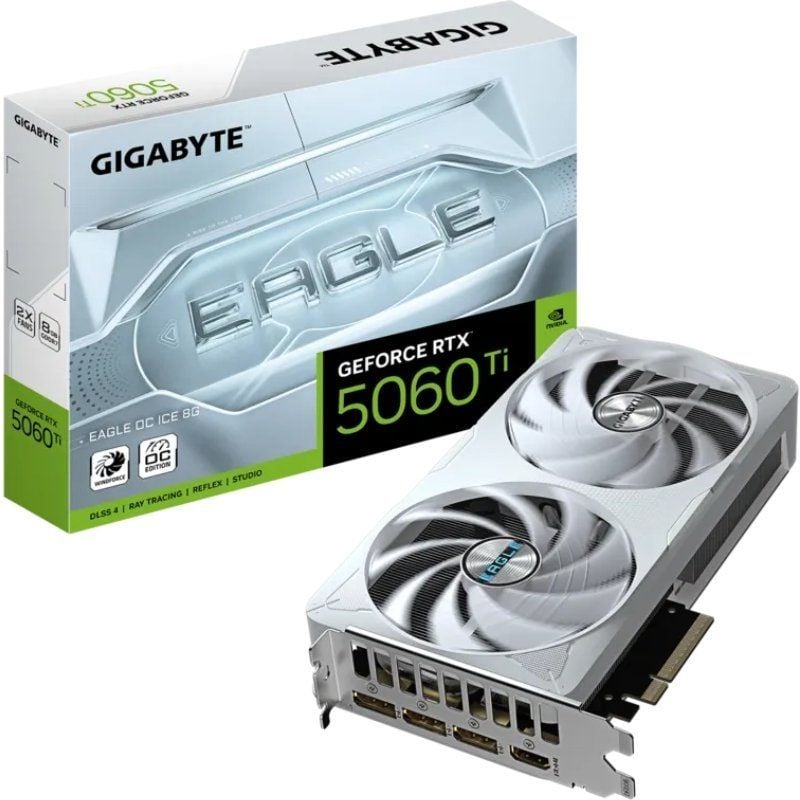 Placa Gráfica Gigabyte Geforce RTX 5060 Ti Eagle OC ICE / 8GB GDDR7