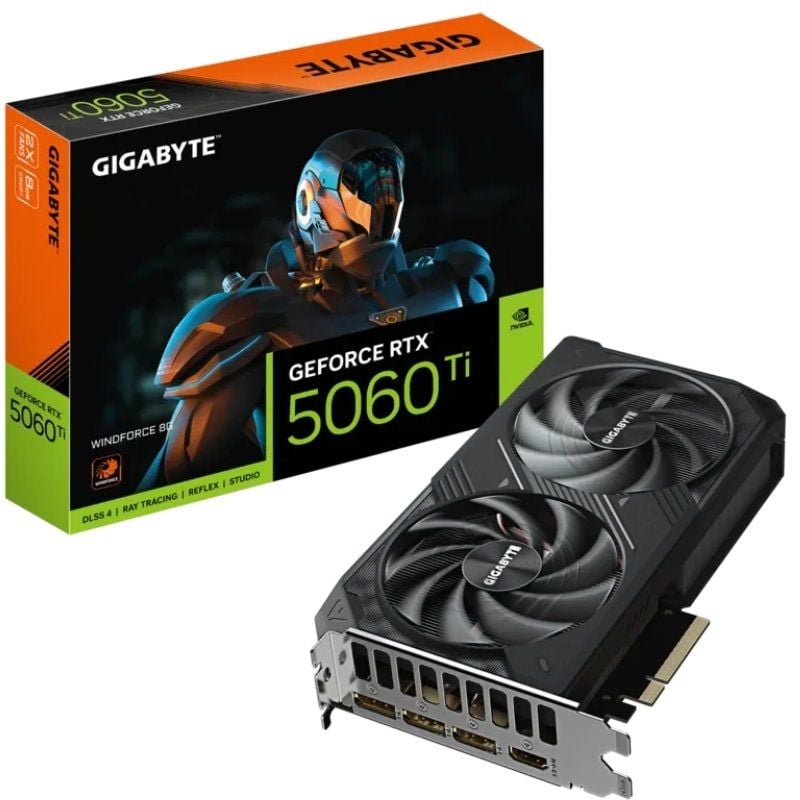 Placa Gráfica Gigabyte Geforce RTX 5060 Ti Windforce / 8GB GDDR7