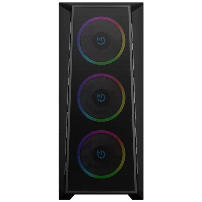 Caja semitorre para juegos Hiditec MH12 de malla metálica