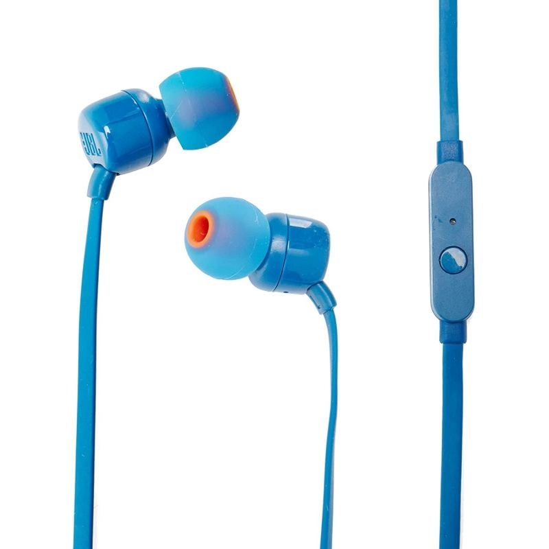 Auscultadores Intra-auriculares JBL Tune 110 / com Microfone / Jack 3.5 / Azul
