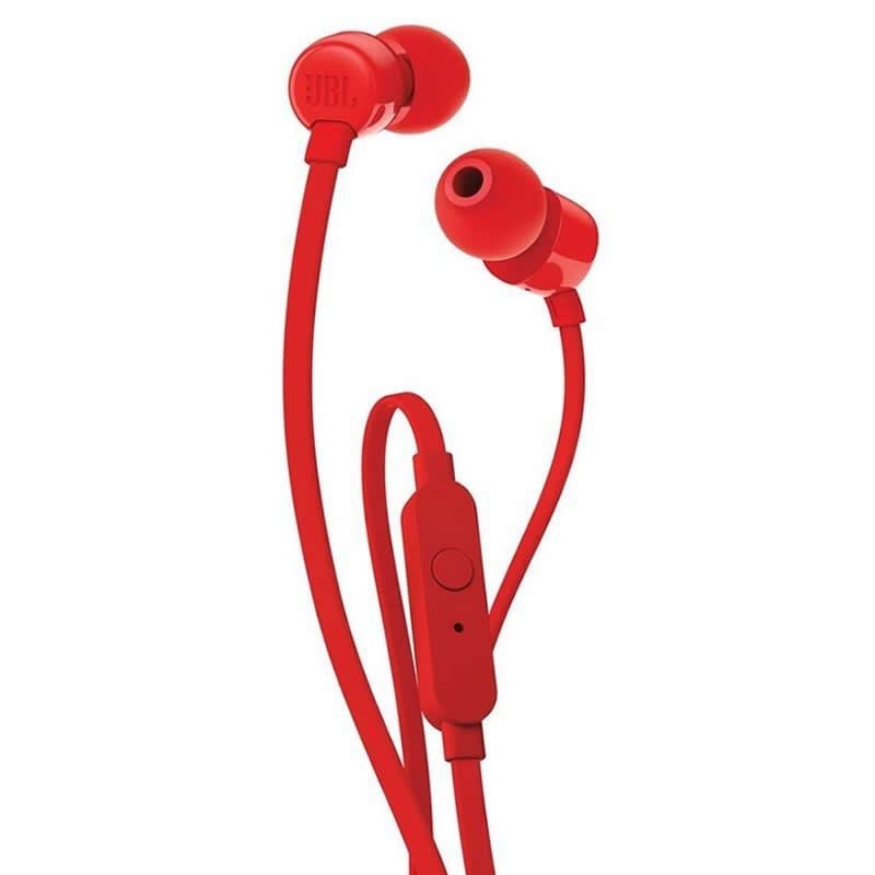 JBL T110 In-Ear Headphones / with Microphone / 3.5 Jack / Red