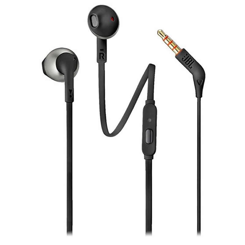 Auscultadores Intra-auriculares JBL Tune 205 / com Microfone / Jack 3.5 / Preto