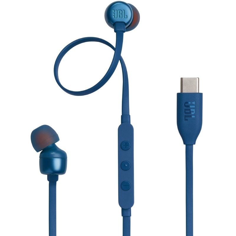 Auscultadores Intra-auriculares JBL Tune 310C / com Microfone / Azul