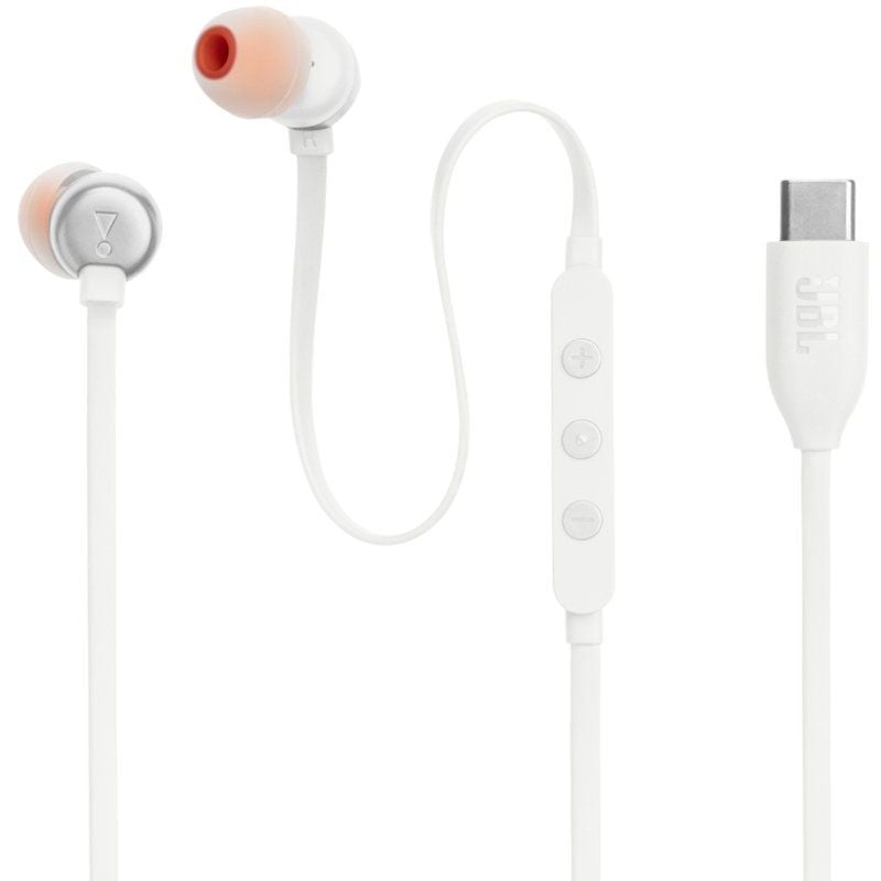 Auscultadores Intra-auriculares JBL Tune 310C / com Microfone / Branco