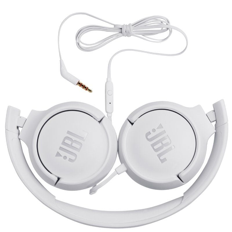 Auscultadores JBL Tune 500 / com Microfone / Jack 3.5 / Branco