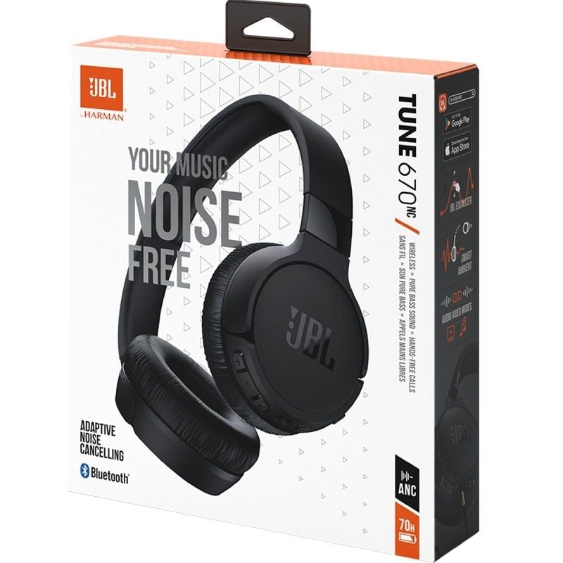 JBL Tune 670NC Wireless Headphones / with Microphone / Bluetooth / Black