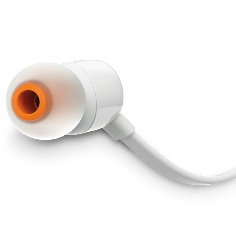 JBL Tune 160 In-Ear Headphones / with Microphone / 3.5mm Jack / White