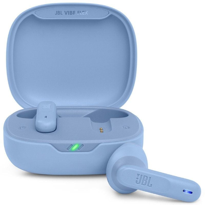 JBL Vibe Flex Bluetooth Headphones with Charging Case / 8h Battery Life / Blue