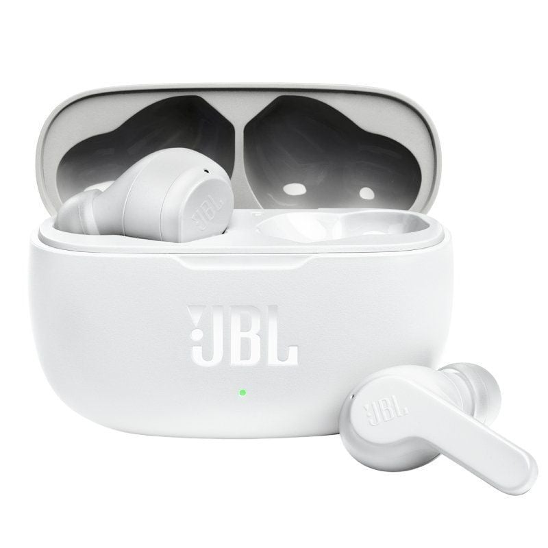 Auriculares Bluetooth JBL Wave 200TWS con estuche de carga / 5 h de batería / Blanco
