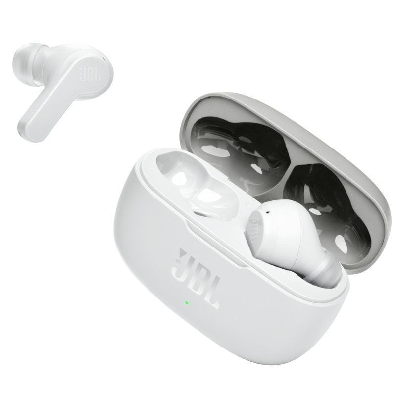 Auriculares Bluetooth JBL Wave 200TWS con estuche de carga / 5 h de batería / Blanco