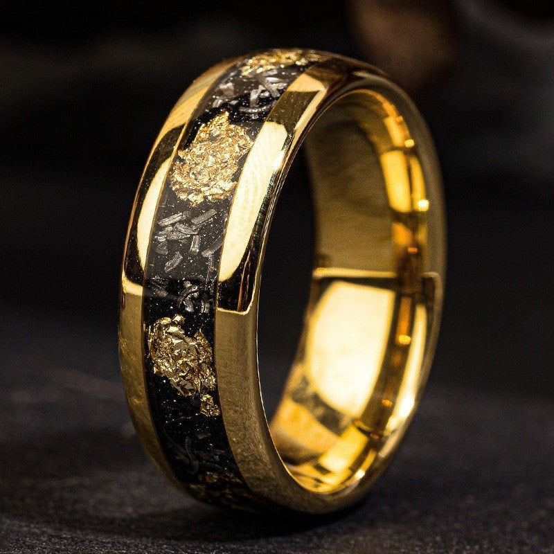 Gold Star Ring in Stainless Steel