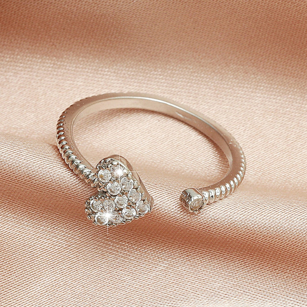 Anel Heart com Zircónia