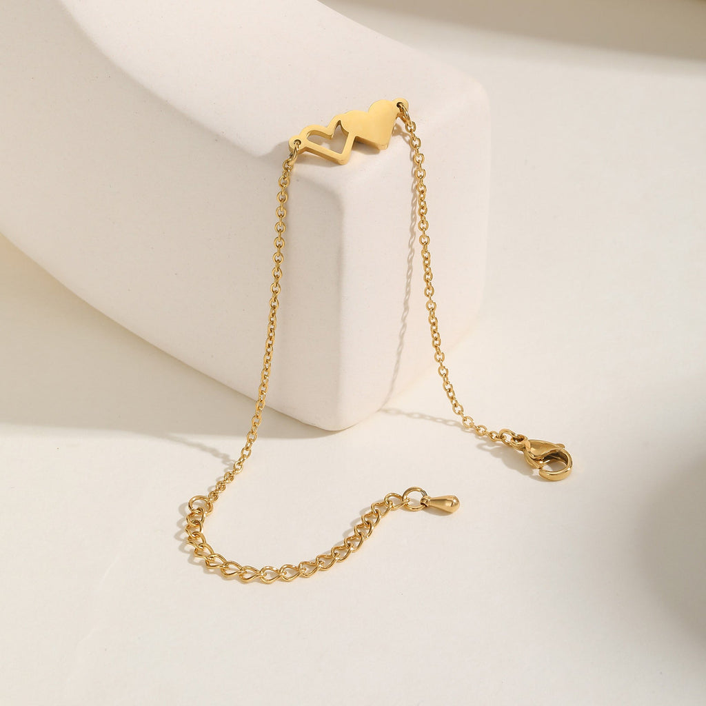 Pulseira Heart em Aço Inoxidável