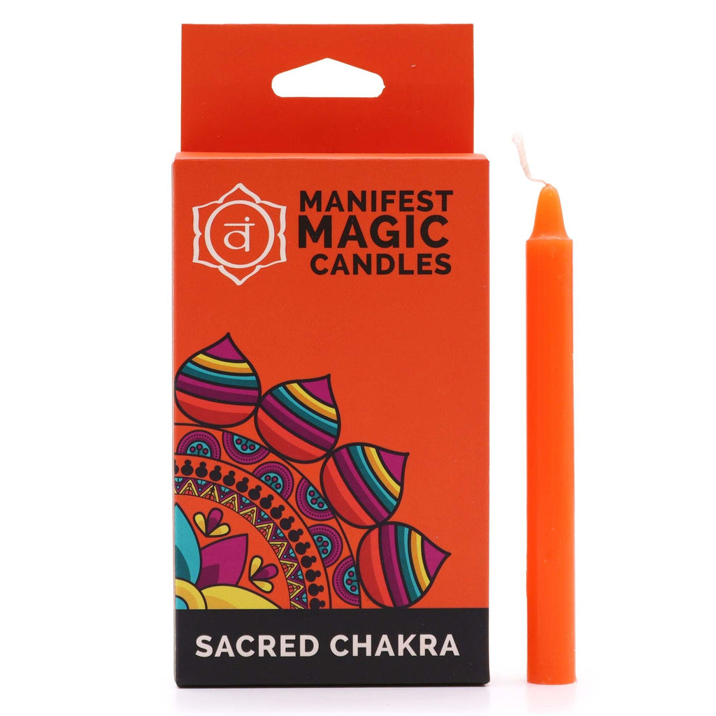 Velas Mágicas Manifest (paquete de 12) - Naranja - Chakra Sagrado