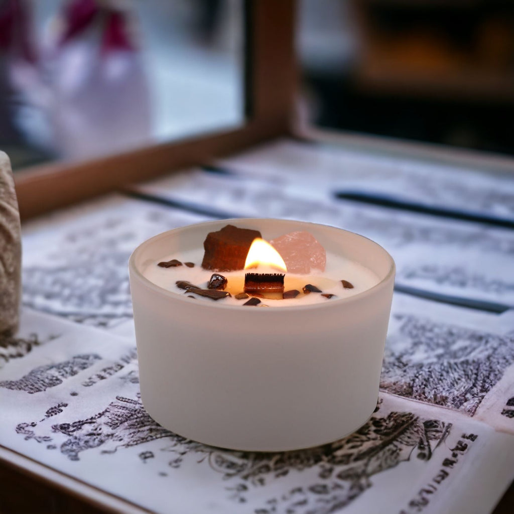 Vela de Cristal de Chakra - Chakra Sagrado