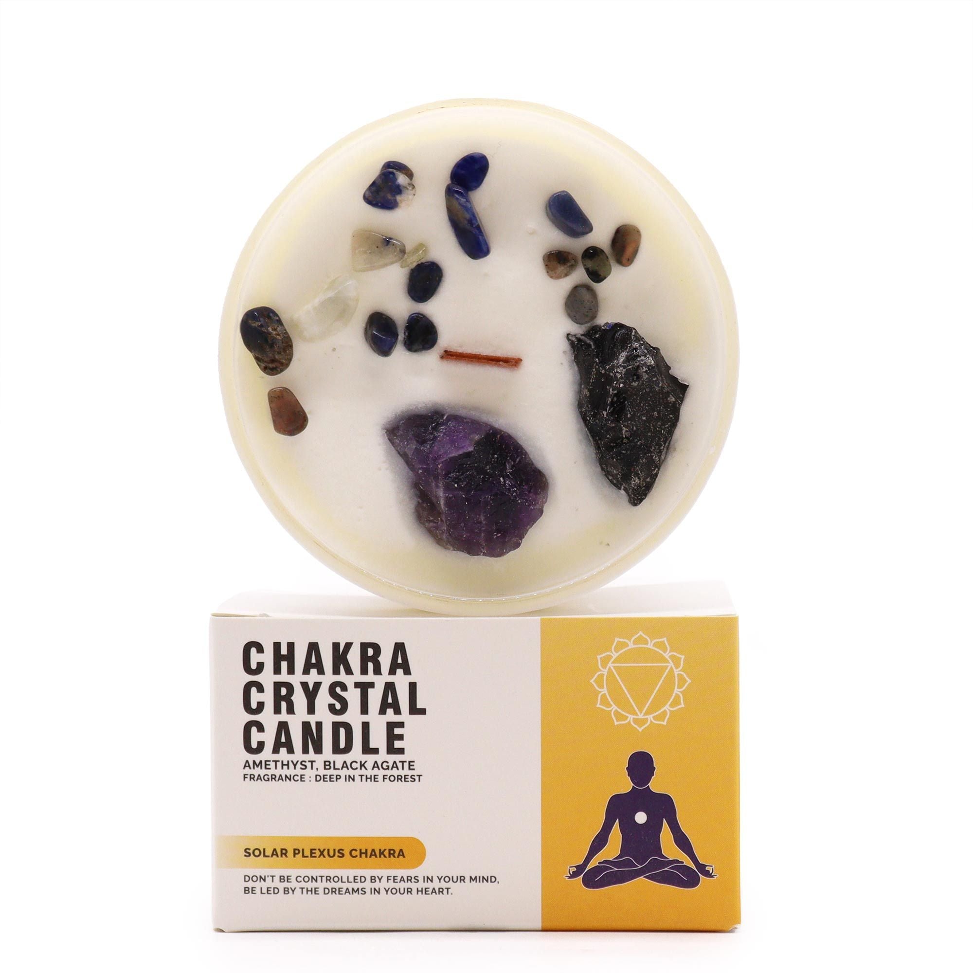 Vela de Cristal de Chakra - Chakra Plexo Solar