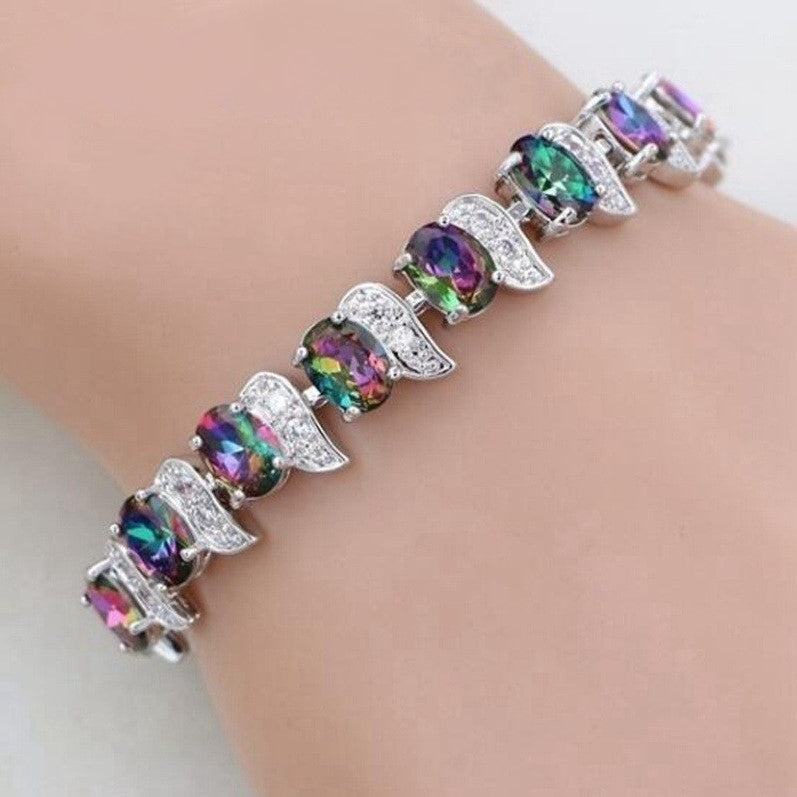 Pulseira Crescent Moon com Zircônia