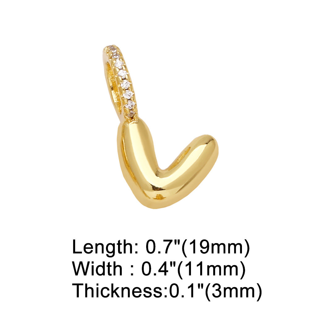 Pulseira com Pendente de 26 Letras