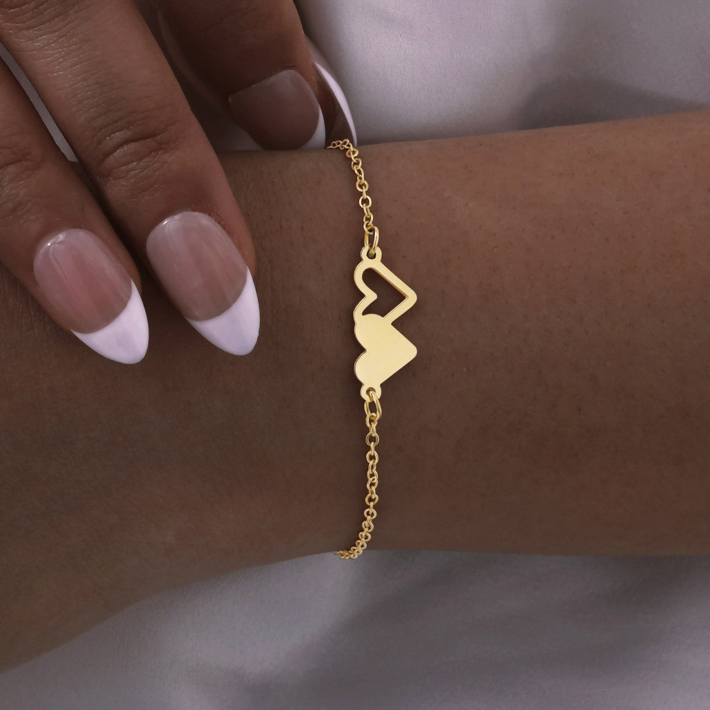 Pulseira Heart em Aço Inoxidável