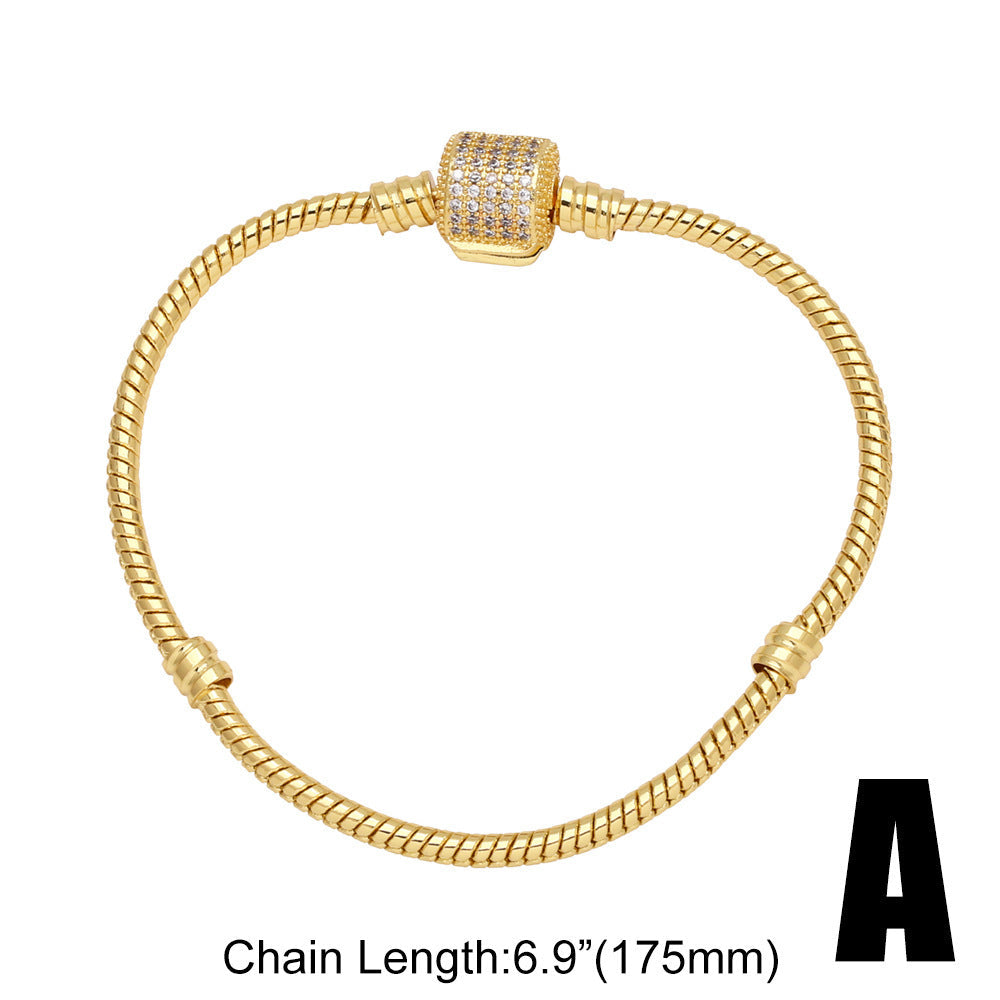 Pulseira com Pendente de 26 Letras