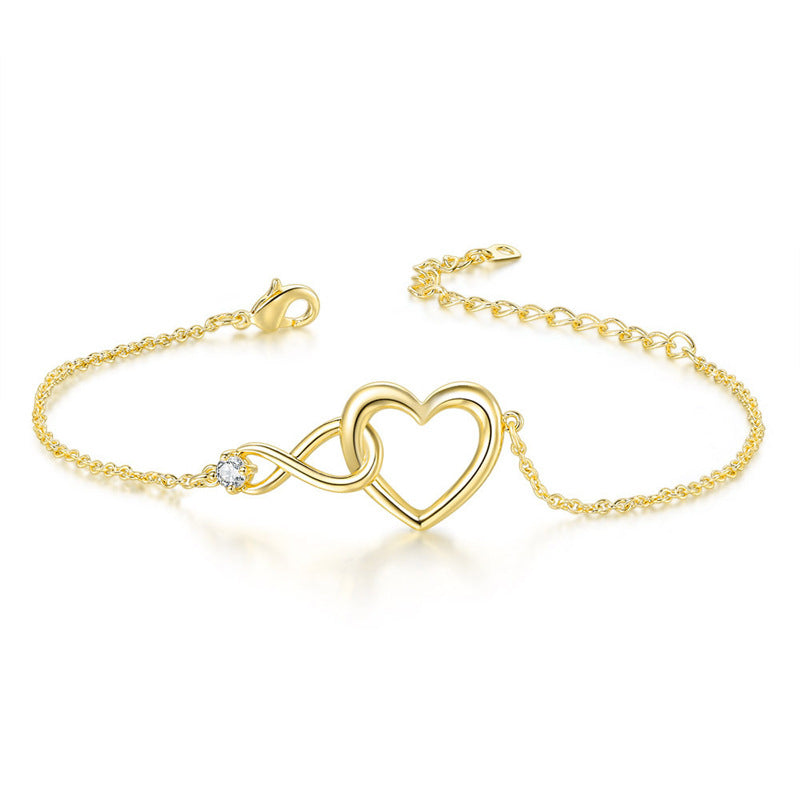 Pulseira Infinite Heart com Zircônia