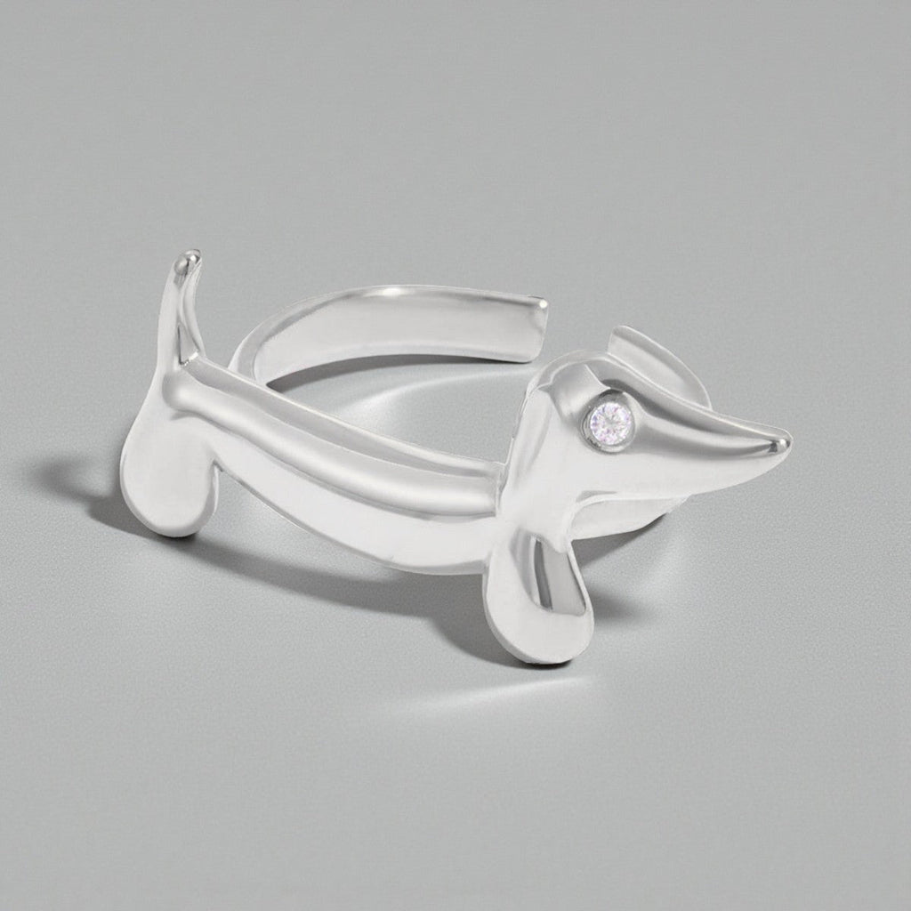 Anel Pet Lovers em Aço Inoxidável