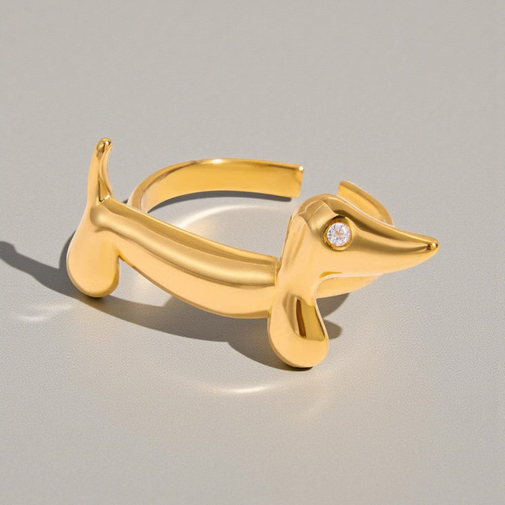 Anel Pet Lovers em Aço Inoxidável