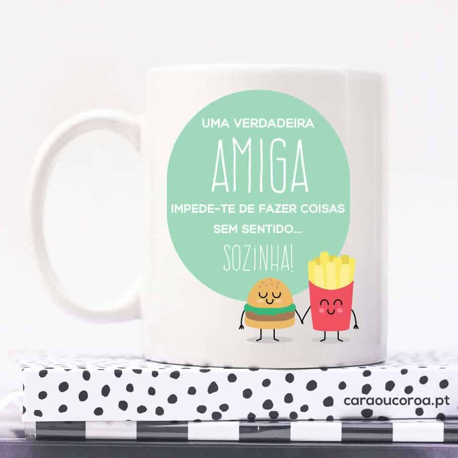 Caneca "Amiga e Coisas Sem Sentido"
