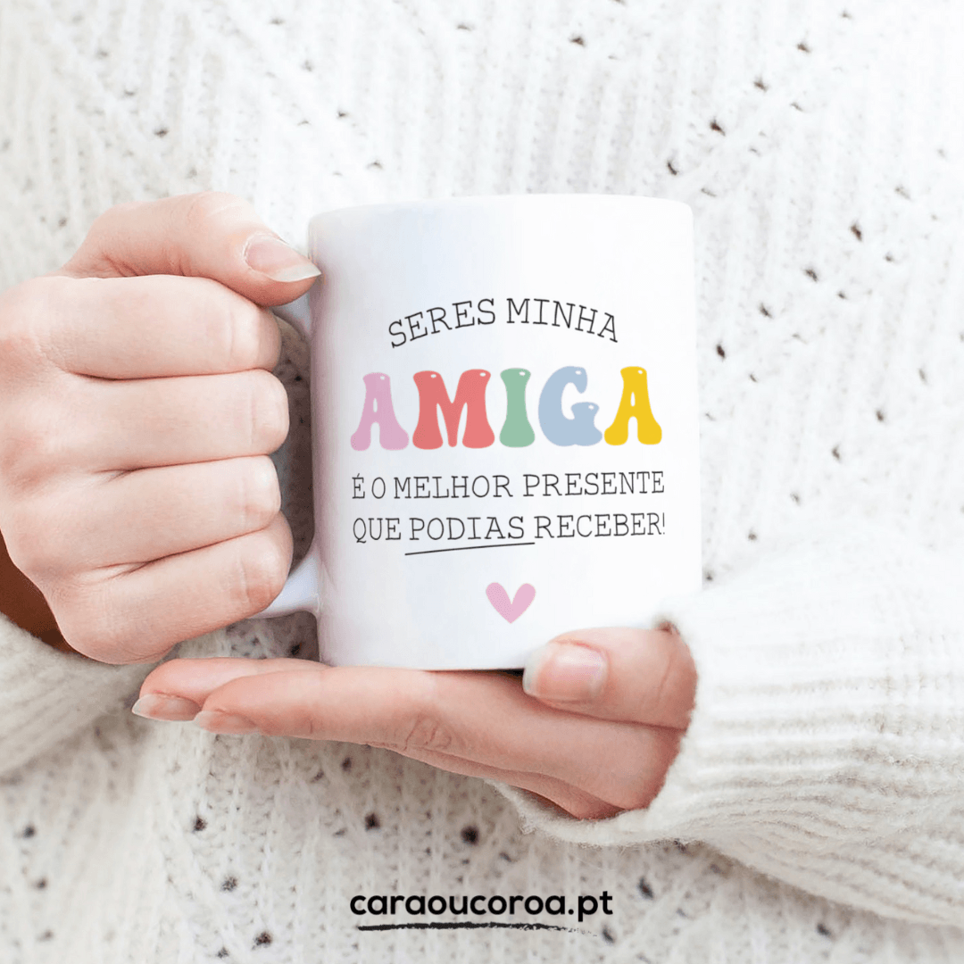 Caneca "Amiga Presente"