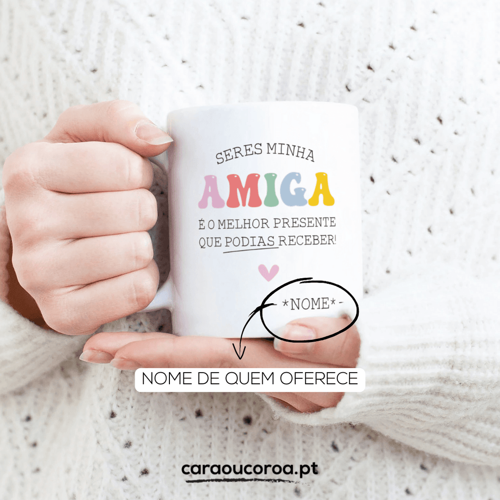 Caneca "Amiga Presente"