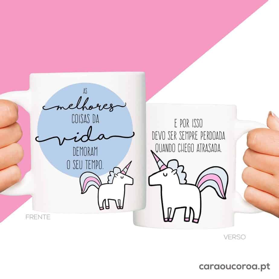 Caneca "As melhores coisas da vida demoram o seu tempo"