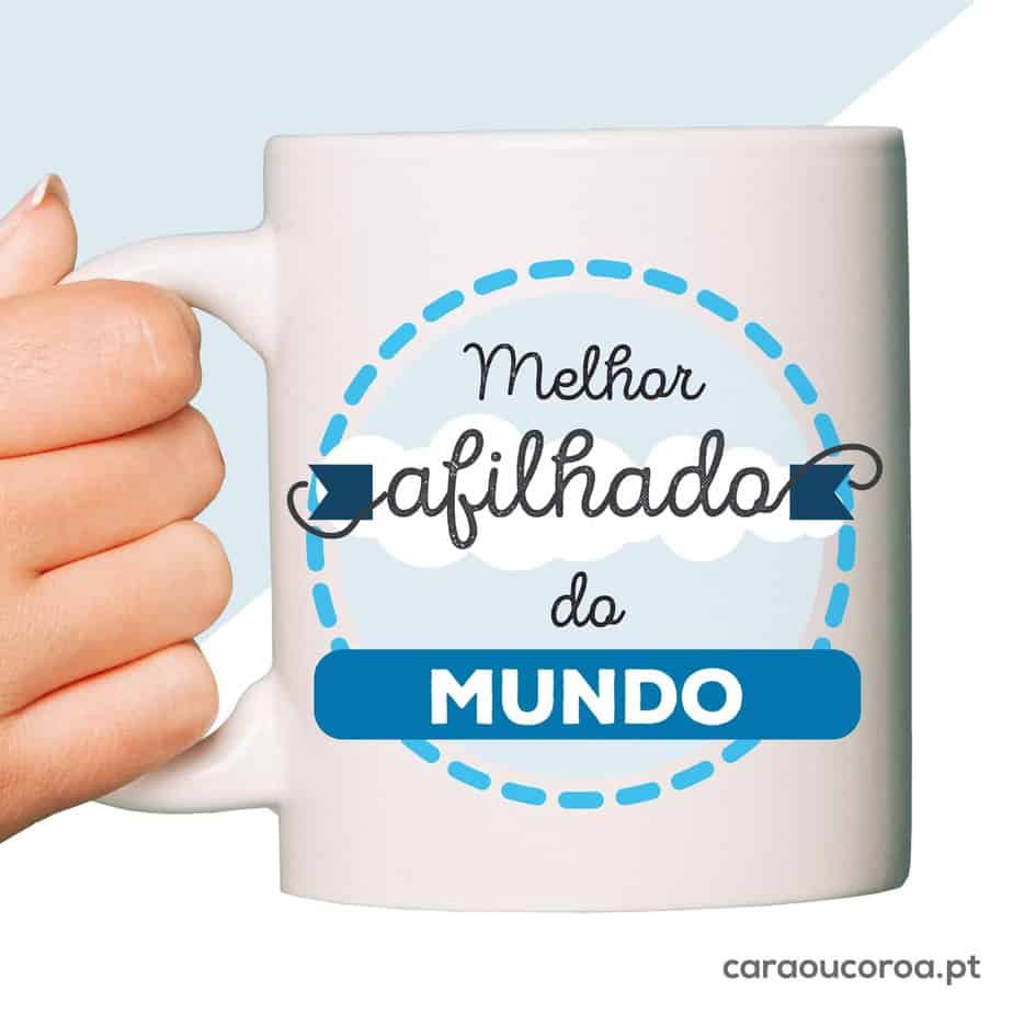 Caneca "Melhor Afilhado do Mundo"