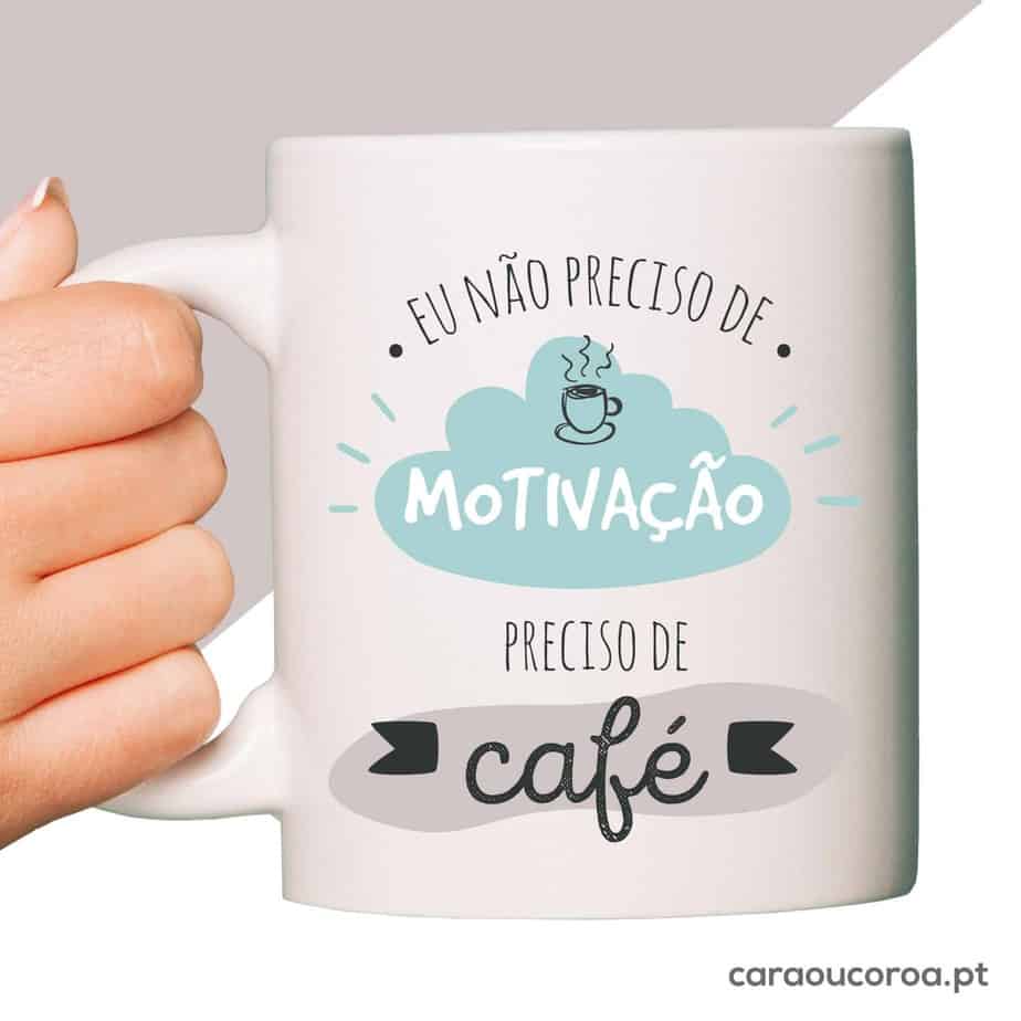 Caneca "Motivação & Café"