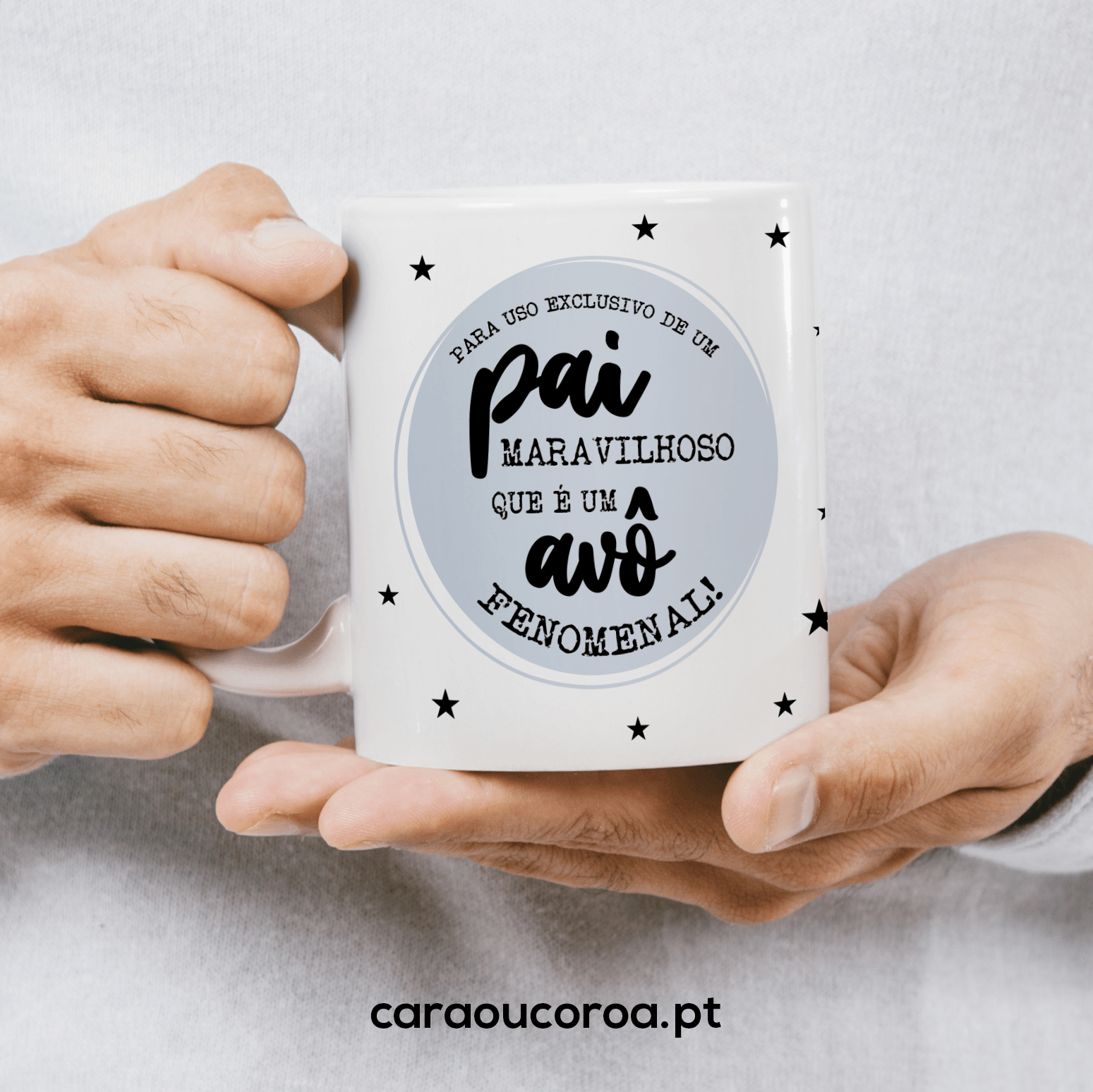 Caneca "Pai Maravilhoso, Avô Fenomenal"