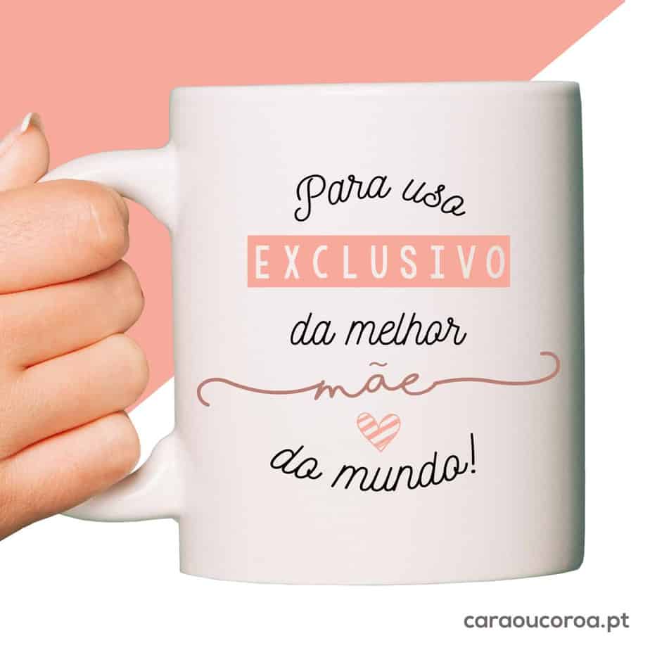 Caneca "Para Uso Exclusivo da Melhor Mãe do Mundo"