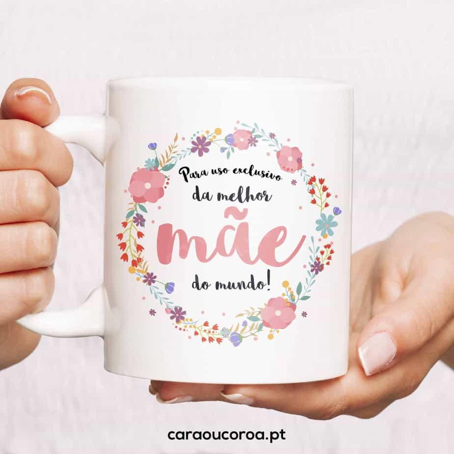Caneca "Para Uso Exclusivo da Melhor Mãe do Mundo"