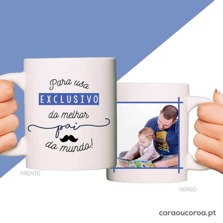 Caneca "Para Uso Exclusivo do Melhor Pai do Mundo"