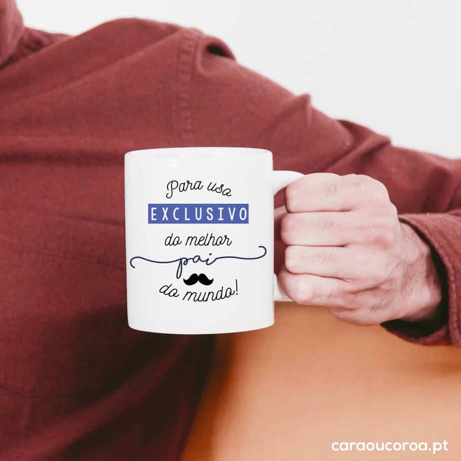 Caneca "Para Uso Exclusivo do Melhor Pai do Mundo"