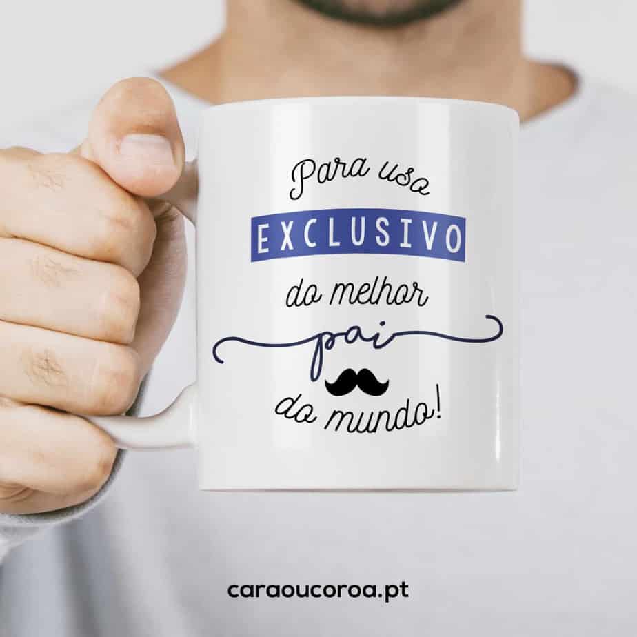 Caneca "Para Uso Exclusivo do Melhor Pai do Mundo"