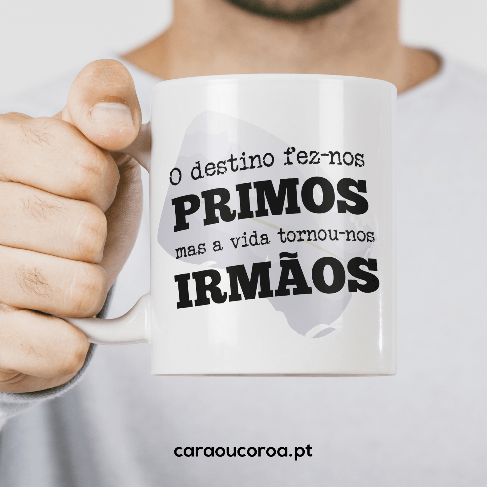 Caneca "Primos e Irmãos"