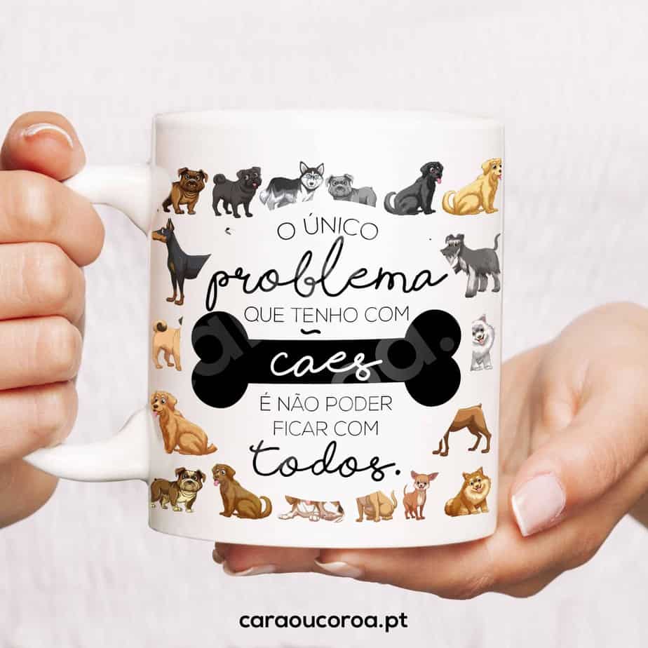 Taza "Problema con el perro"