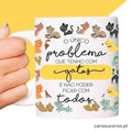 Taza "Problema con los gatos"