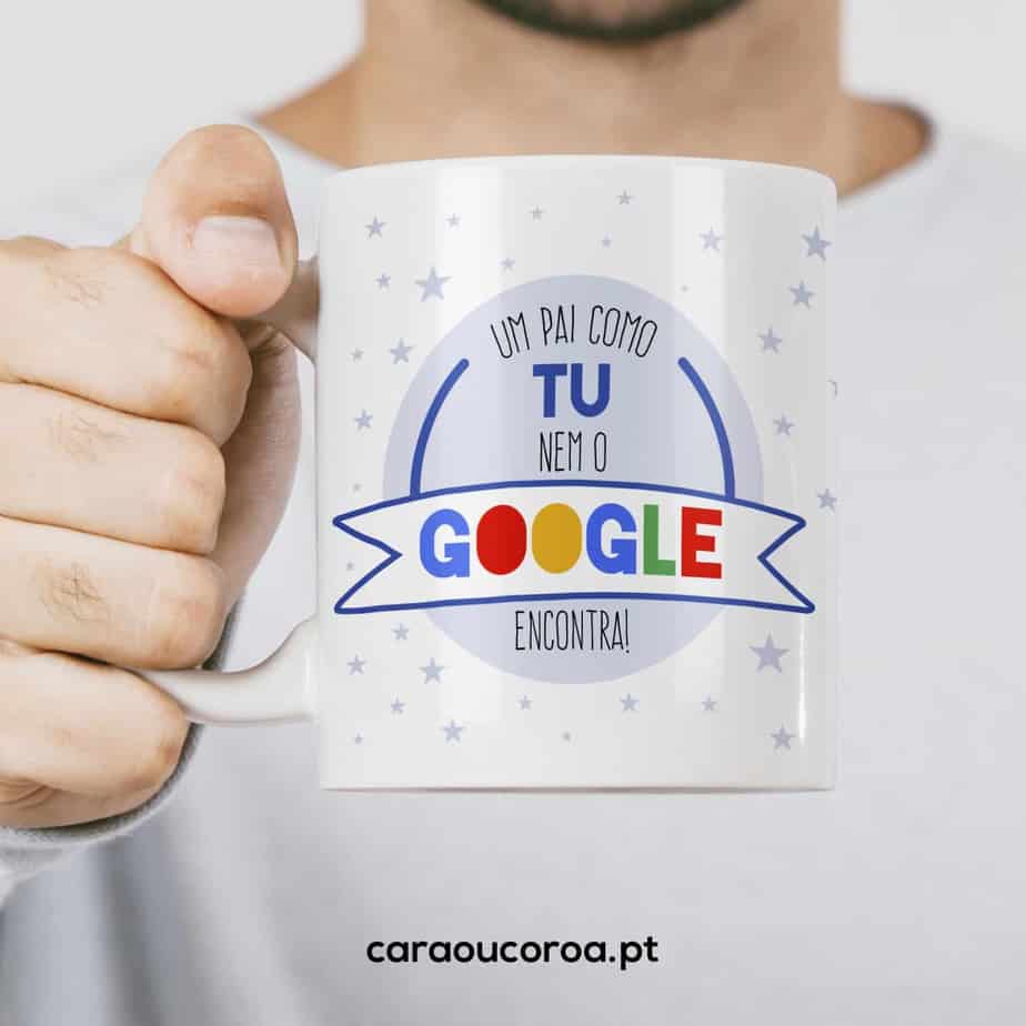Caneca "Um Pai como tu nem o Google encontra"